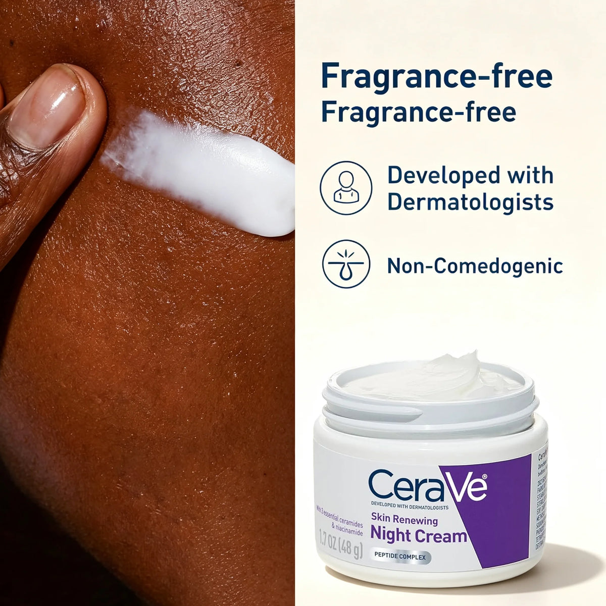 CeraVe Skin Renewing Night Cream, 1.7 oz