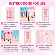 Women's Dual-Head 2-in-1 Electric Body Shaver