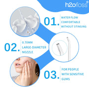 H2ofloss Rechargeable Water Flosser, 300ml, 5 Modes