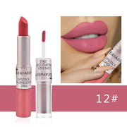 Dual-Ended Velvet Matte Lipstick and Lip Gloss