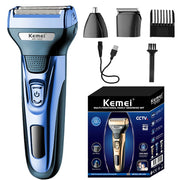 Kemei KM-1429 3-in-1 Electric Shaver and Hair Trimmer
