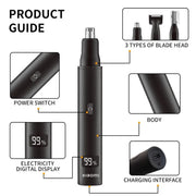 MIJIA 3-in-1 Electric Nose and Ear Hair Trimmer
