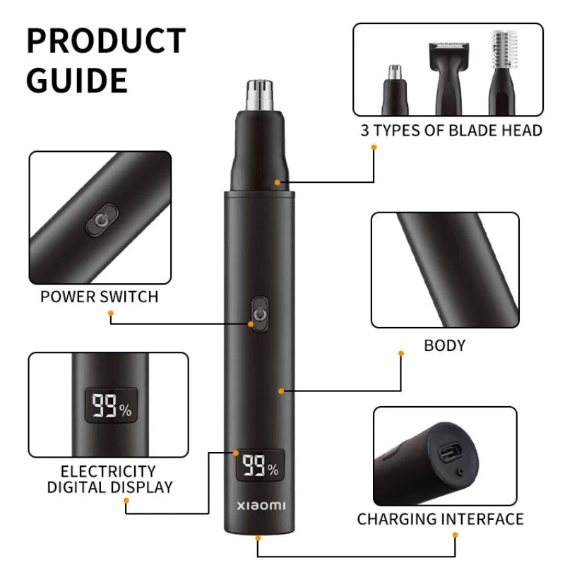 MIJIA 3-in-1 Electric Nose and Ear Hair Trimmer