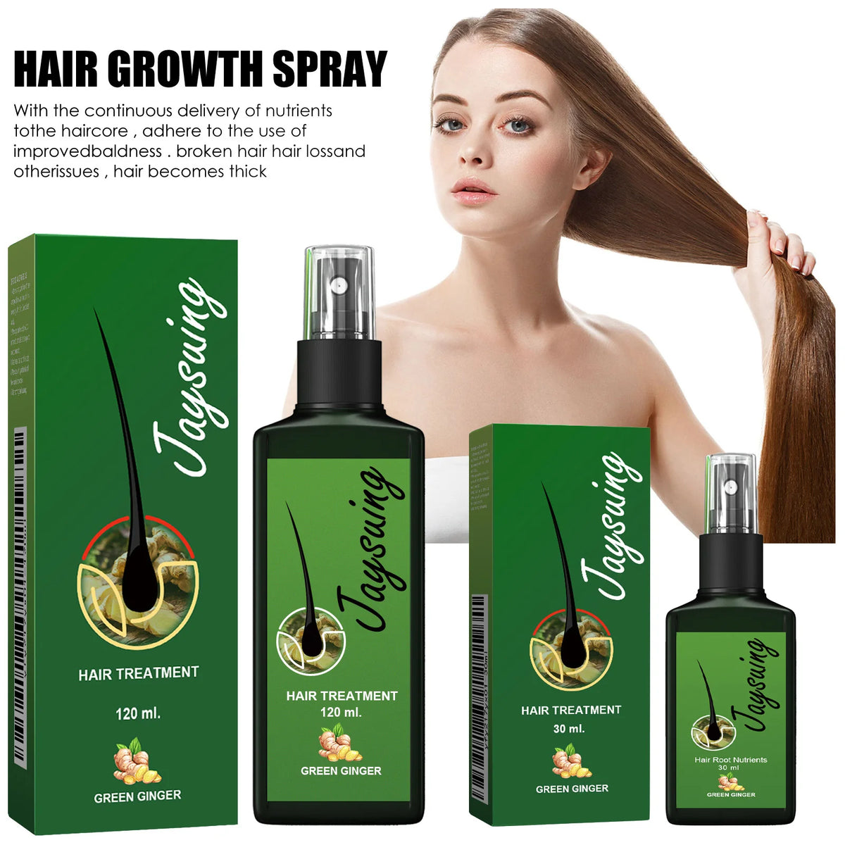 Jaysuing Ginger Scalp Care Spray