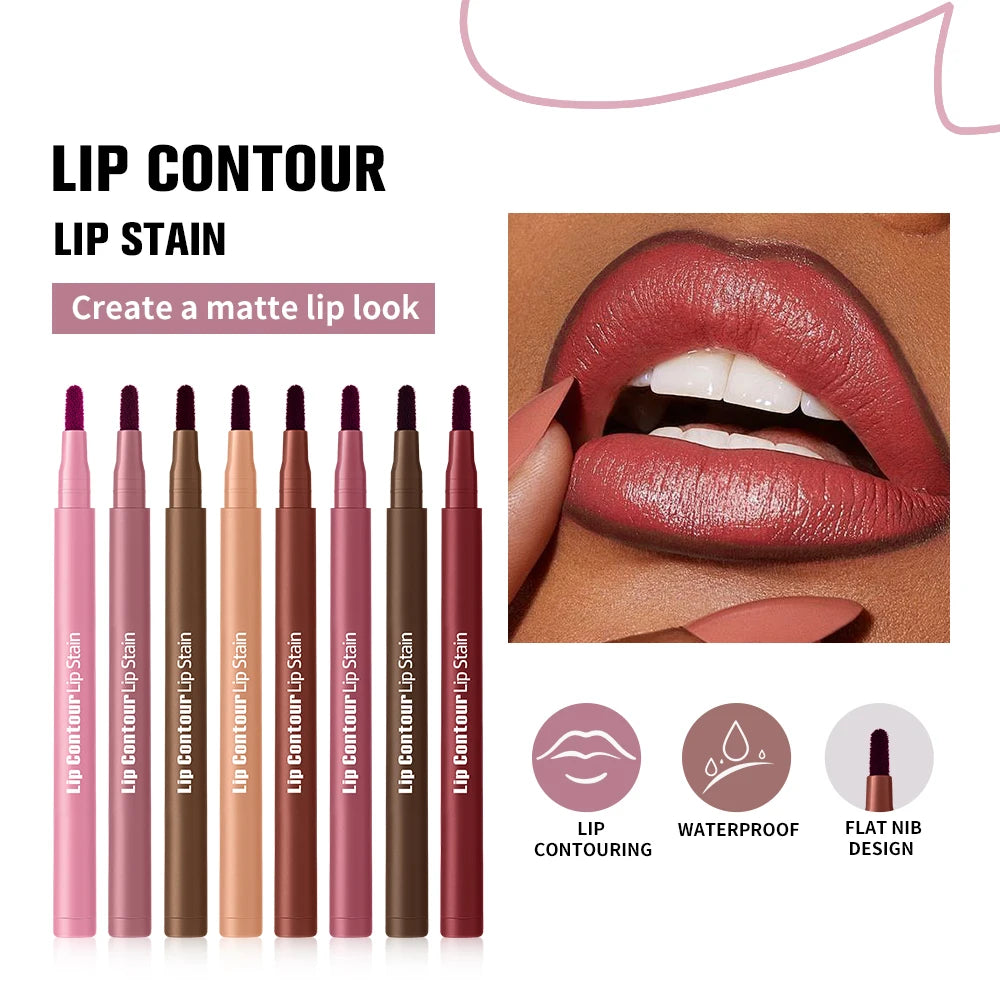 ibcccndc 2-in-1 Lip Stain and Liner Pen