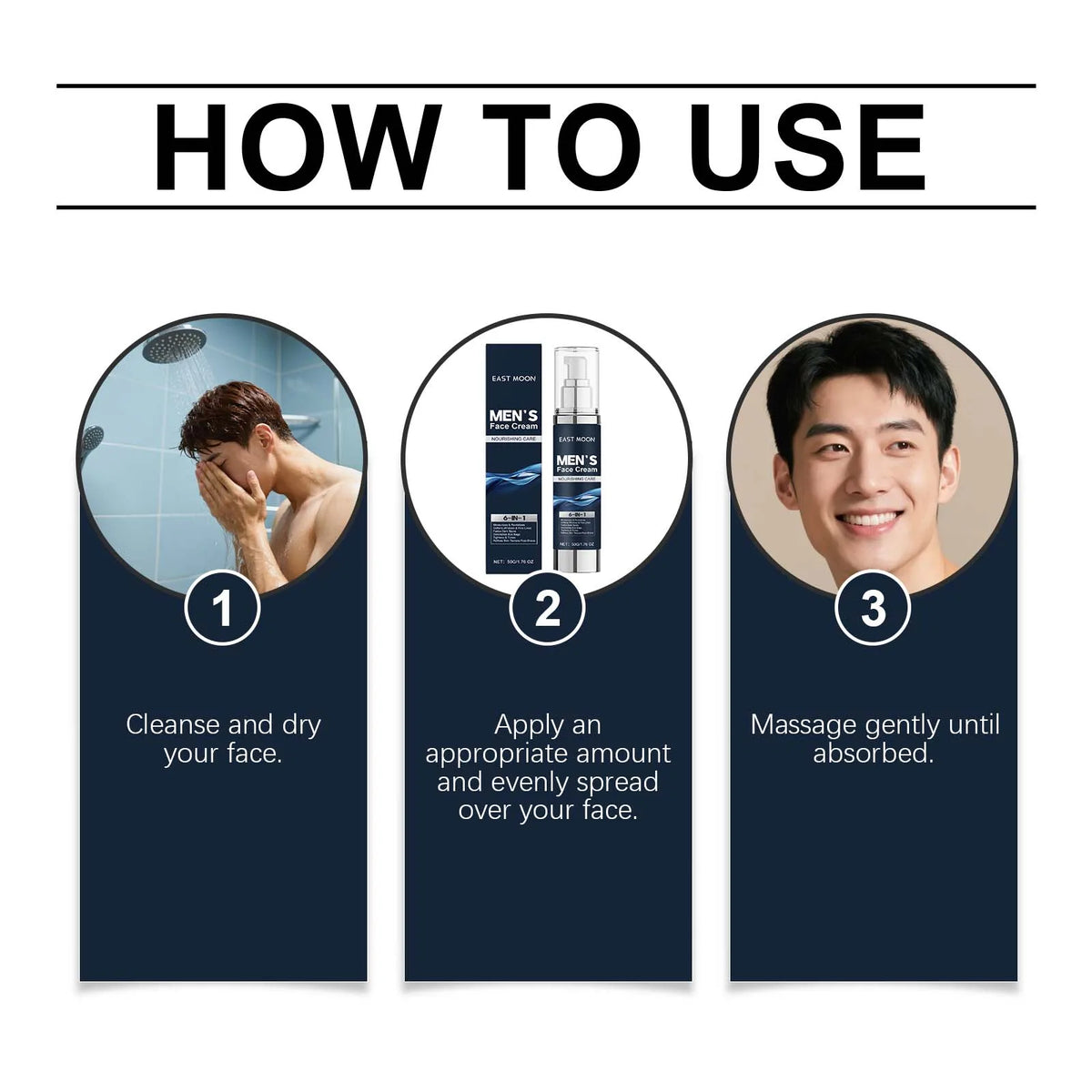 East Moon Men's Deep Moisturizing Face Cream