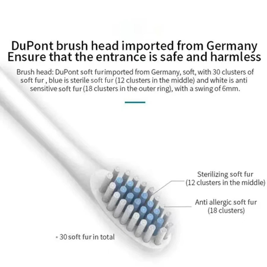 Ultrasonic Electric Toothbrush with 6 Speed Modes