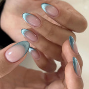 Romantic Y2K Star Press-On Nails, 24-Piece Almond Set