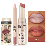 SAKSRAAR 2-in-1 Matte Lipstick and Lip Liner Set