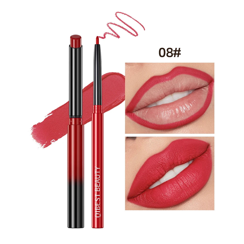 QIBEST Lipstick and Lip Liner Set