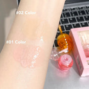 Small Honeypot Lip Oil, Peach and Honey