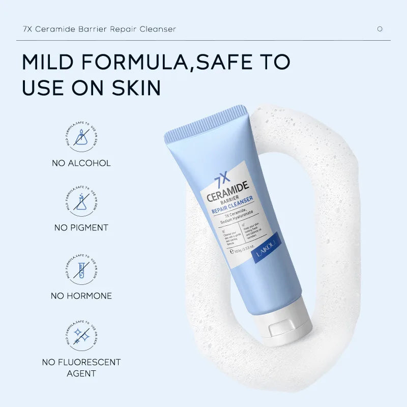 LAIKOU 7-Ceramide Barrier Care Facial Cleanser, 100 g