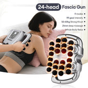 24-Head Fascia Massage Gun with 9 Modes