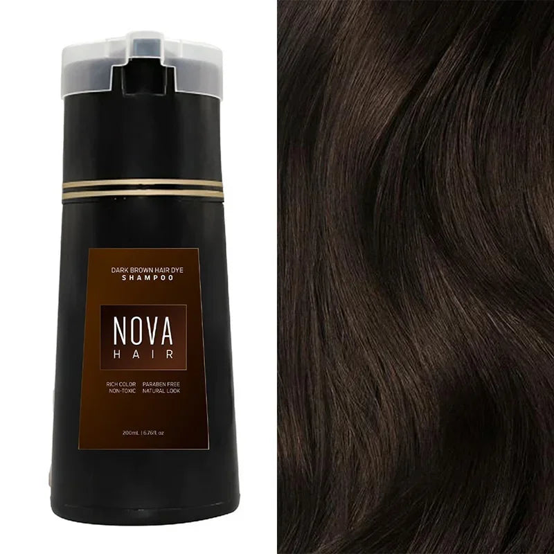NOVA 3-in-1 Hair Color Shampoo, 200ml