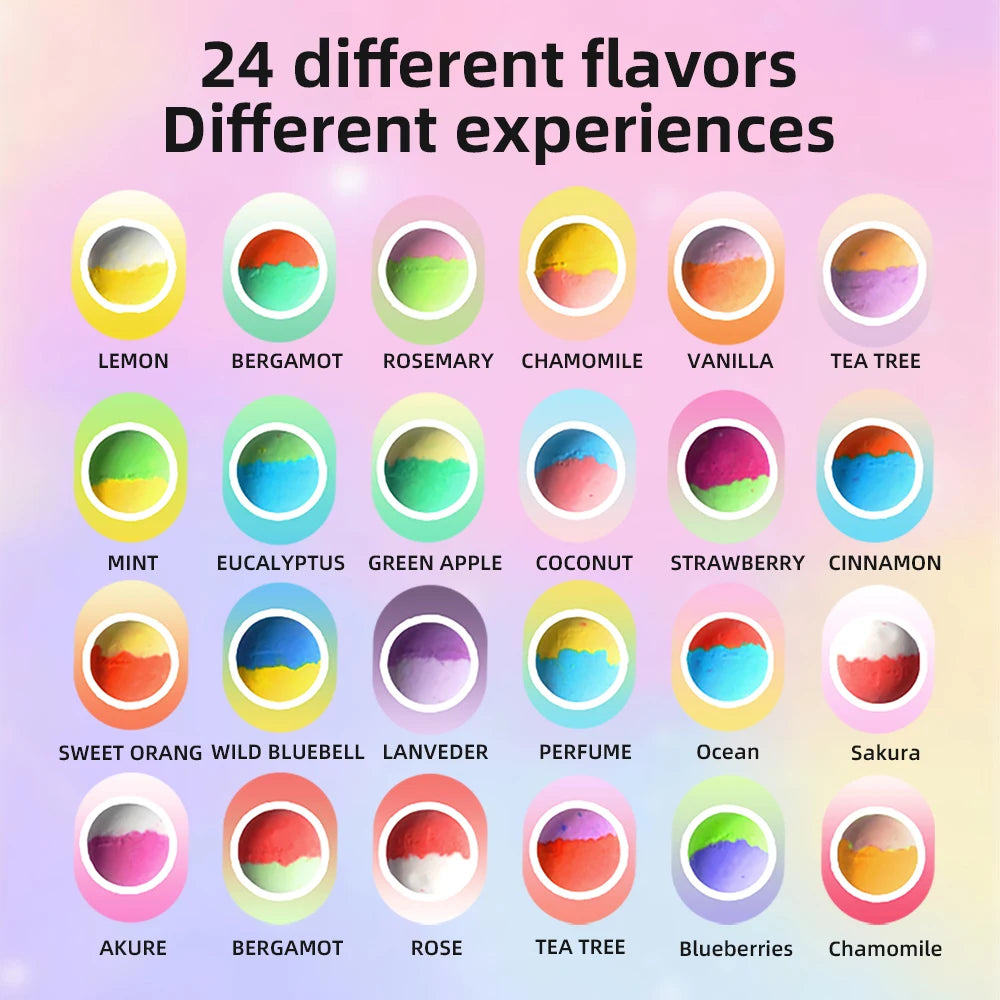 Kids Surprise Bath Bomb Gift Set, 24 Pack