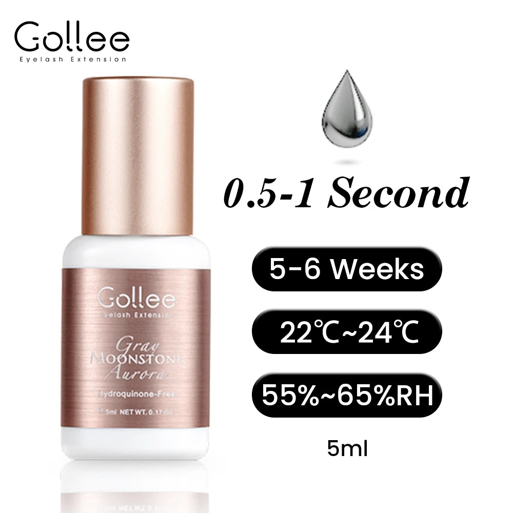 Gollee Eyelash Extension Adhesive, Fast-Drying