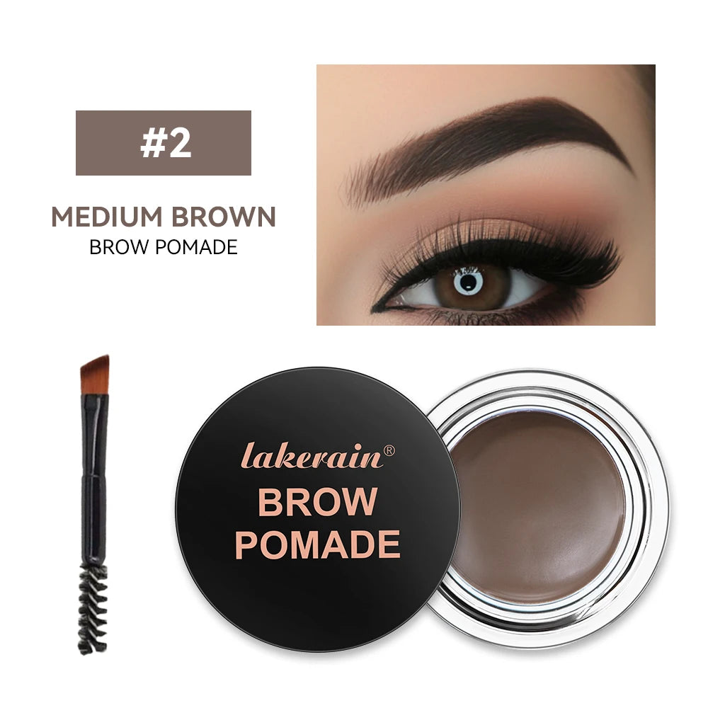 Waterproof Eyebrow Pomade with Brush