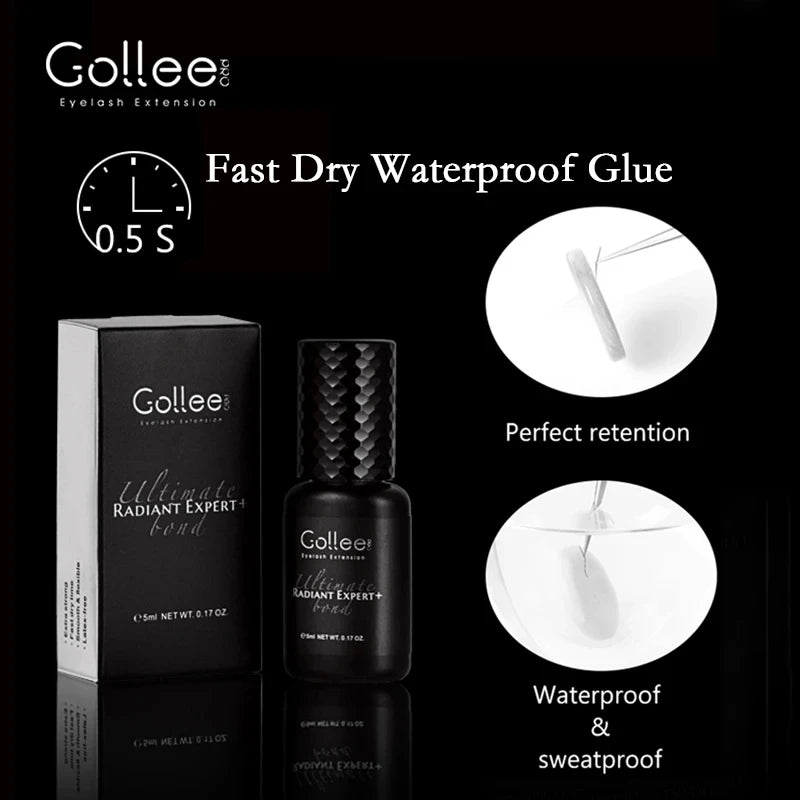 Gollee Eyelash Extension Adhesive, Fast-Drying