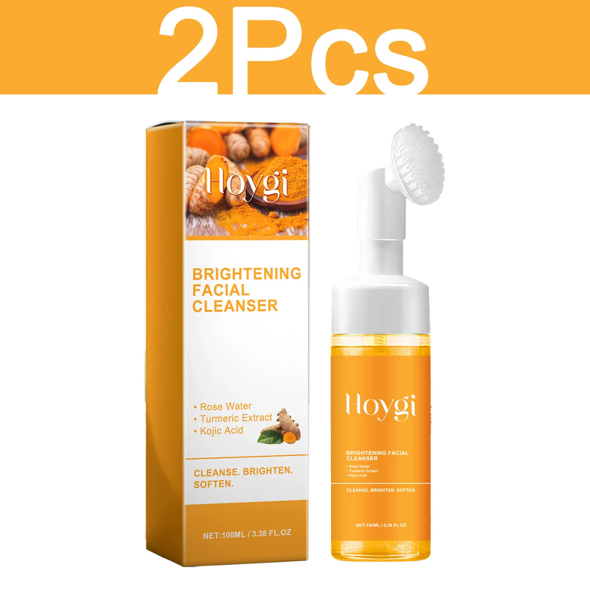 HOYGI Turmeric Facial Cleansing Foam, 100 ml