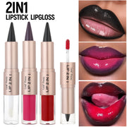 2-in-1 Matte Lip Liner and Crystal Lip Gloss