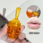 Small Honeypot Lip Oil, Peach and Honey