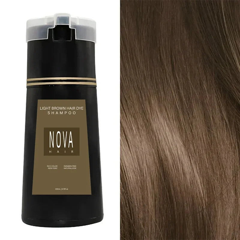 NOVA 3-in-1 Hair Color Shampoo, 200ml