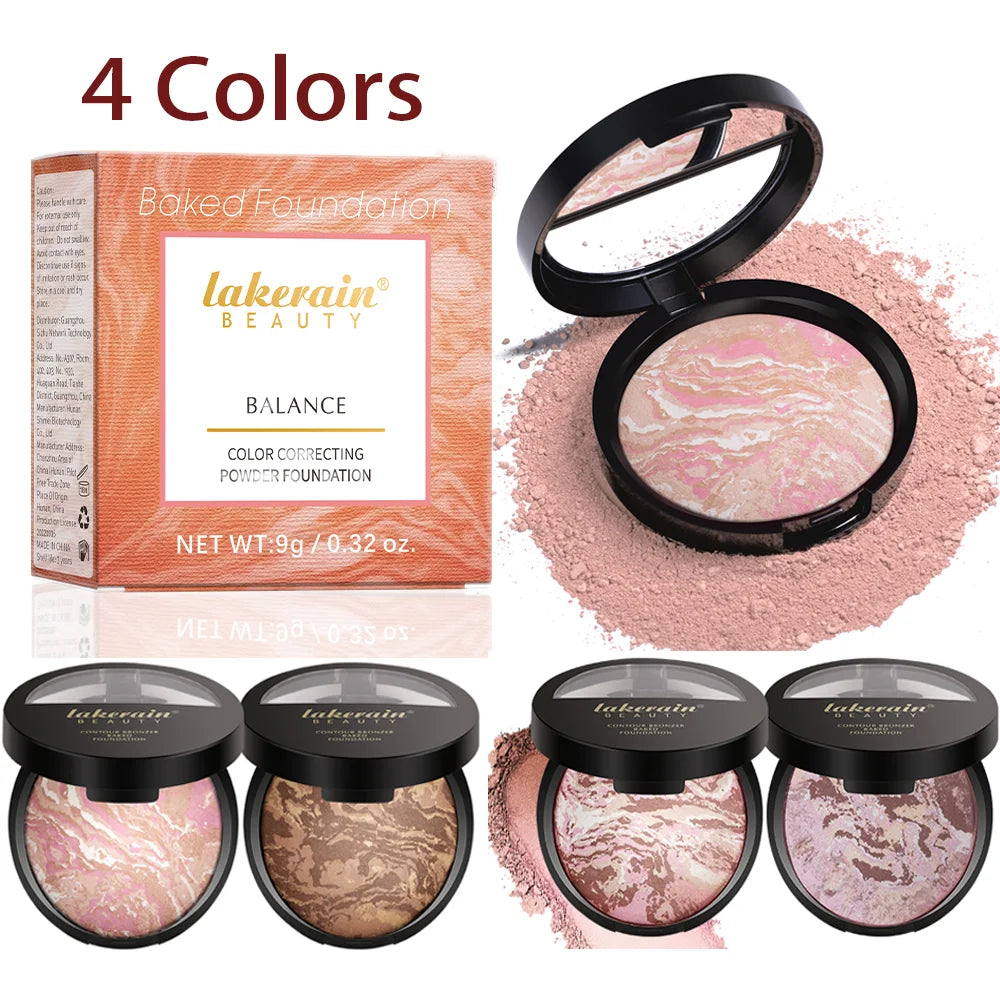 Demi-Matte Baked Color-Correcting Powder Foundation