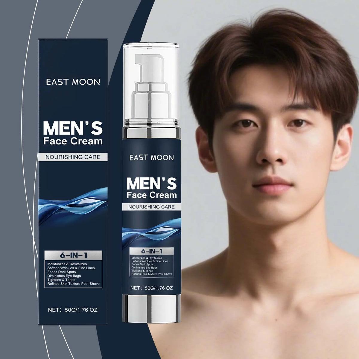 East Moon Men's Deep Moisturizing Face Cream