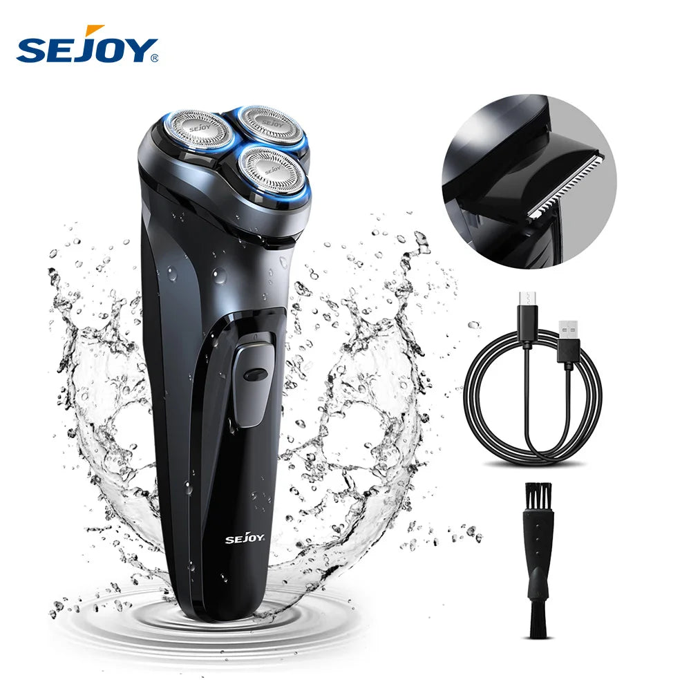SEJOY BLASTO1 Rechargeable Electric Shaver with Floating Heads
