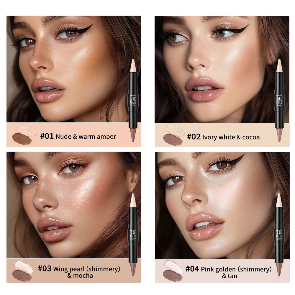 Dual-Ended Contour and Highlighter Stick