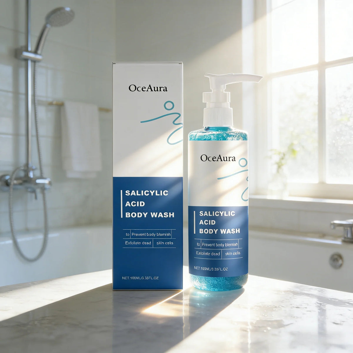 OceAura Salicylic Acid Shower Gel, 100ml