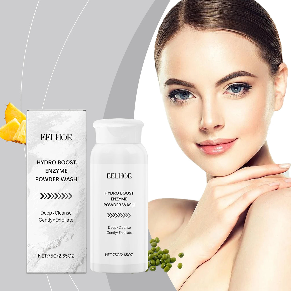 Eelhoe Enzyme Facial Powder Wash, 75 g