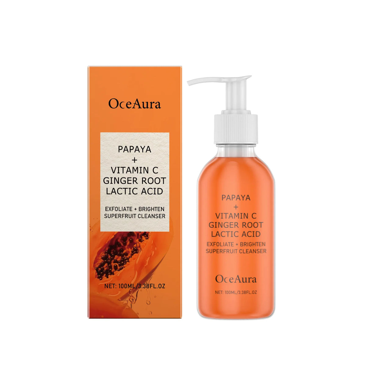 OceAura Papaya and Vitamin C Facial Cleanser, 100 ml