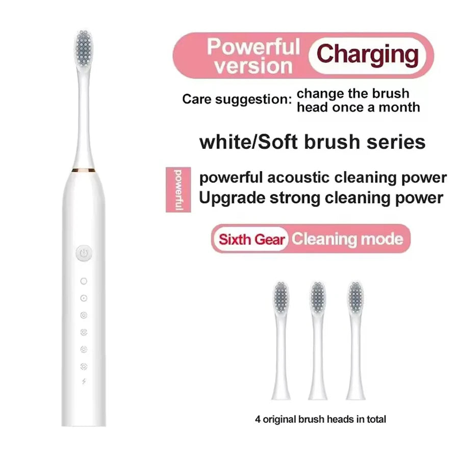 Ultrasonic Electric Toothbrush with 6 Speed Modes