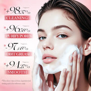 BIOAQUA Peach Facial Cleansing Mousse with Brush
