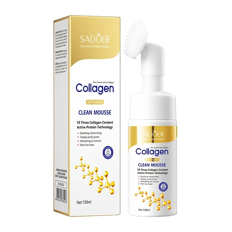 SADOER Collagen Facial Cleansing Mousse, 120 ml