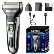 Kemei KM-1429 3-in-1 Electric Shaver and Hair Trimmer