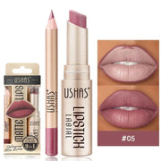SAKSRAAR 2-in-1 Matte Lipstick and Lip Liner Set