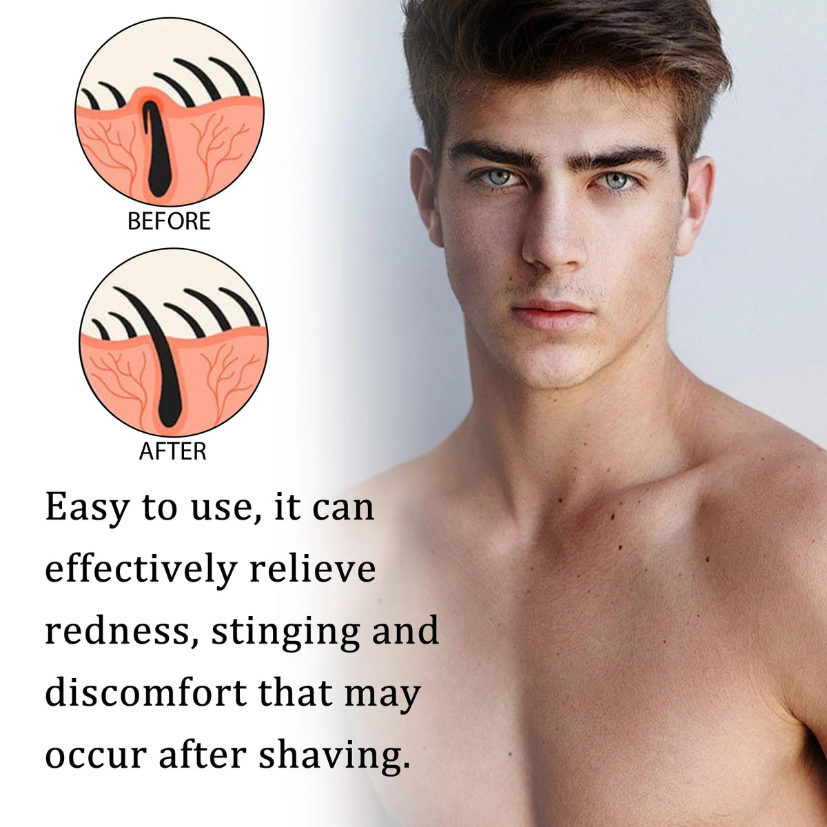 Men's Aftershave Cream Balm, 100g