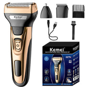 Kemei KM-1429 3-in-1 Electric Shaver and Hair Trimmer