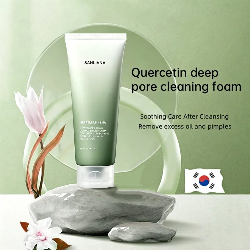 SANLIVNA Heartleaf Facial Cleanser and Cleansing Oil Set
