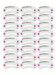 24-Piece Eyebrow Shaping Stencil Set
