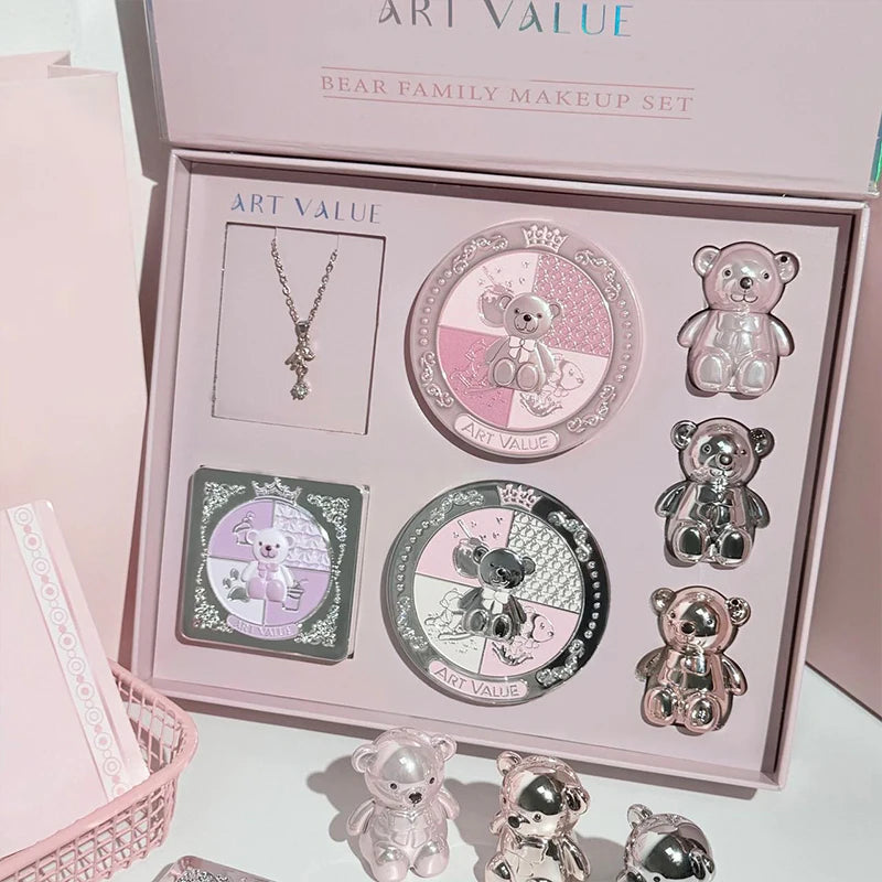 ART VALUE 7-Piece Makeup Set with Necklace