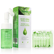 AMOCOCO Facial Cleanser Set with Compressed Towels