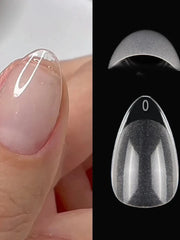 XXS Super Short Almond Press-On Nail Tips, 120-Piece Set