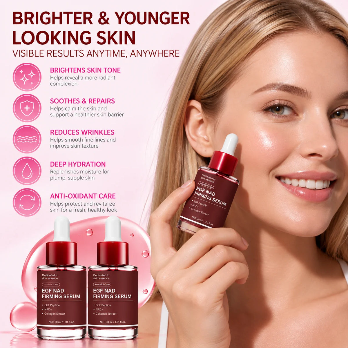 NAD EGF Firming Facial Serum, 30 ml