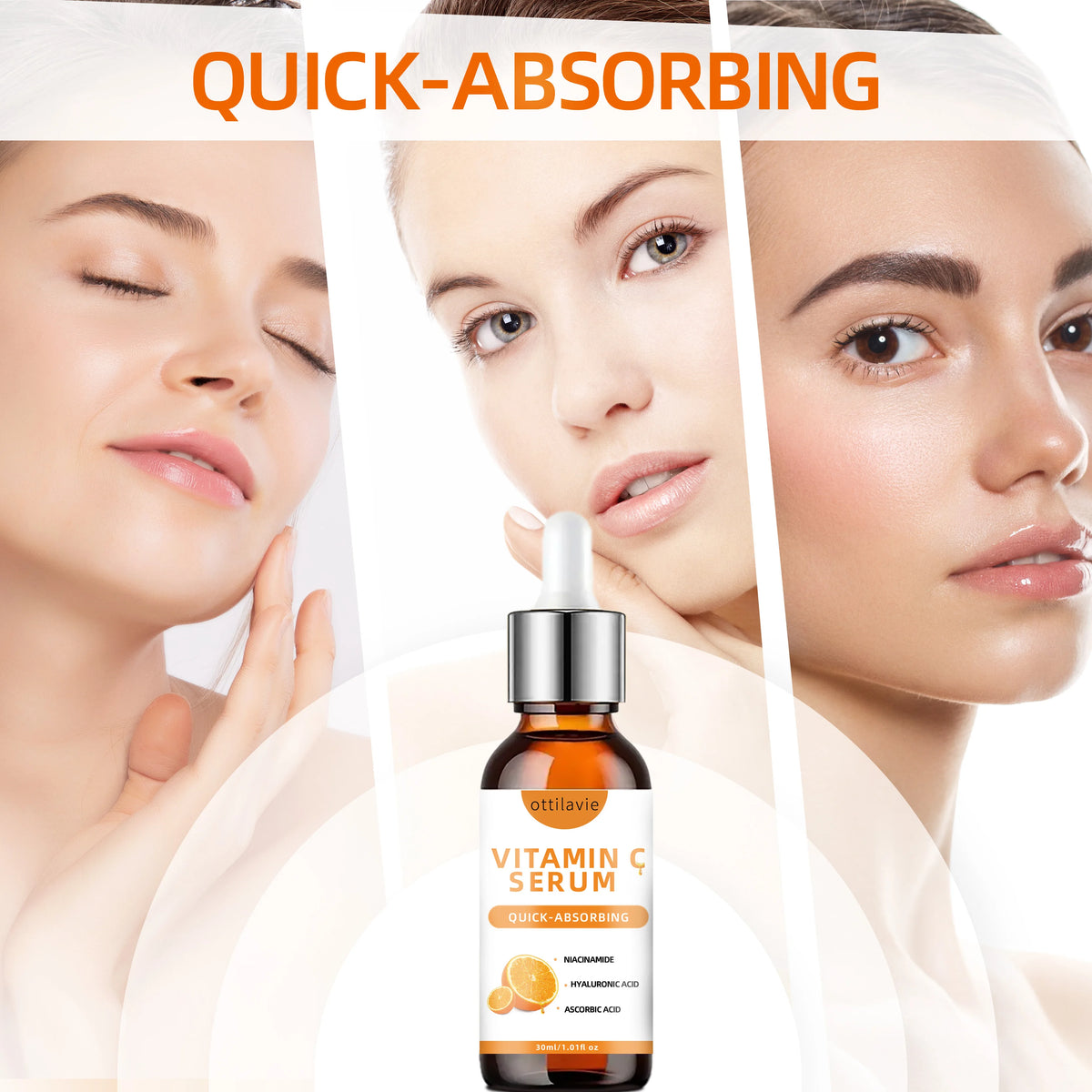 Ottilavie Vitamin C Serum with Hyaluronic Acid