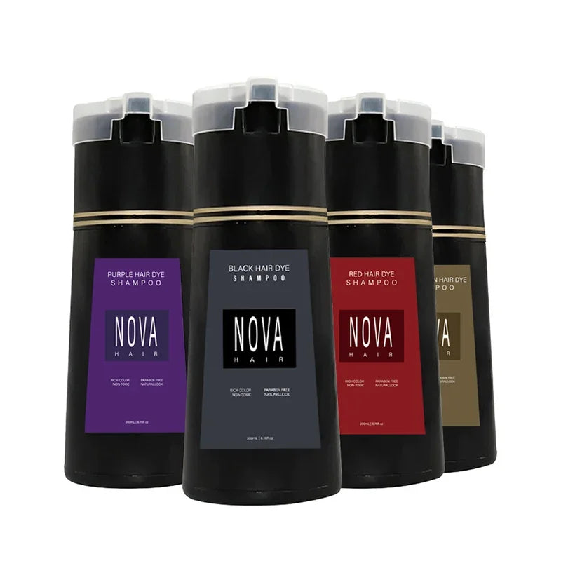 NOVA 3-in-1 Hair Color Shampoo, 200ml