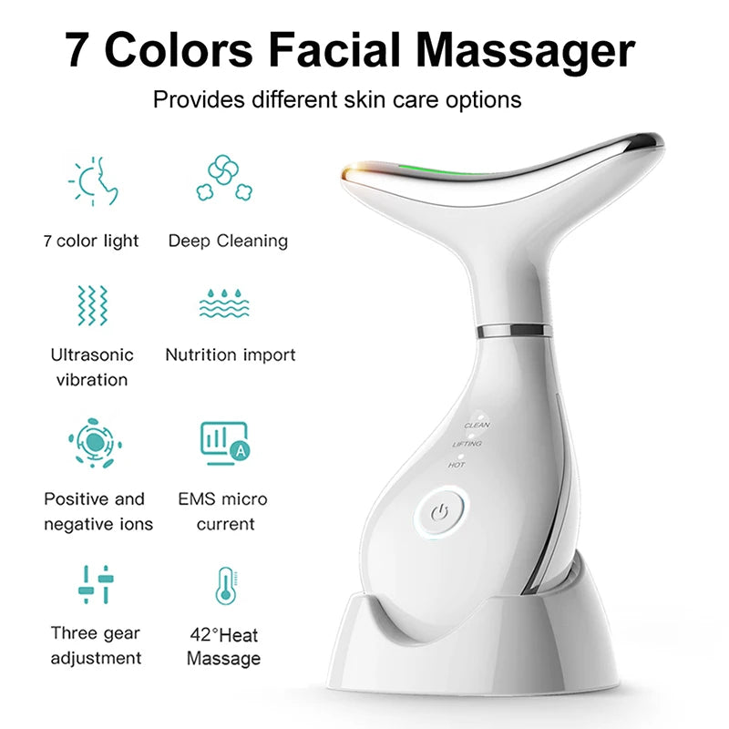 Windaily 7-Color Neck and Face Beauty Device