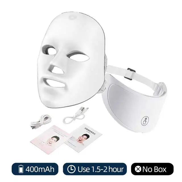 Foreverlily 7-Color LED Face and Neck Mask